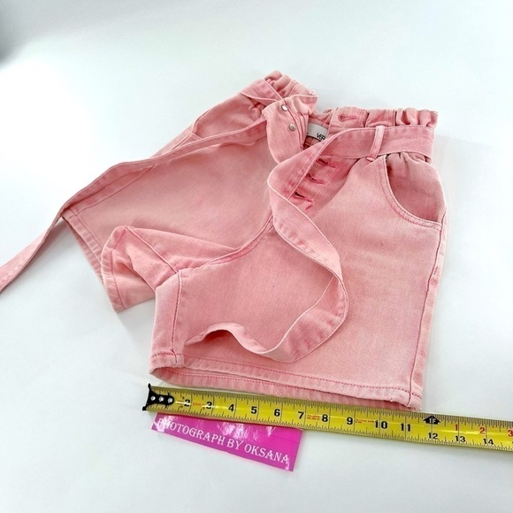 VERVET Super High Rise Self Tie Button Fly Up Mom shorty size XS - Picture 15 of 15